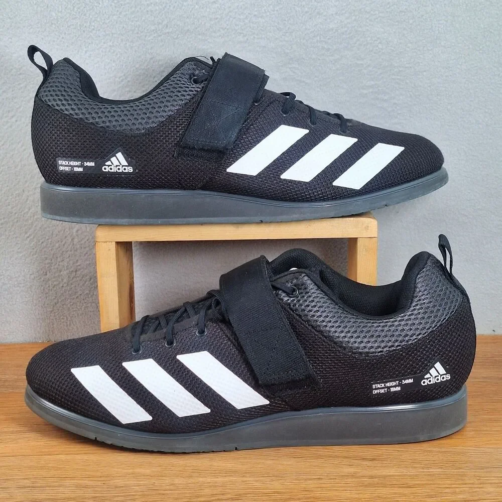 Adidas Powerlift 4 Men's 13 Weightlifting Shoes Black White Training Sneakers